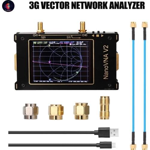 NanoVNA V2 50KHz-3GHz 3G Vector Network Antenna Analyzer HF VHF UHF+3.2in LCD