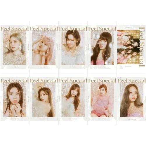 10Pcs/set K-pop TWICE Poster (JYP) 8th Mini Album "Feel Special" Series Custom Fashion Crystal Photocards Stickers Fans Gifts