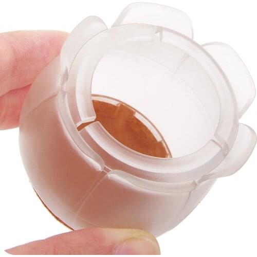 10pcs Silicone Rectangle Square Round Chair Leg Caps Feet Pads Furniture Table Covers Wood Floor Protectors CLH@8