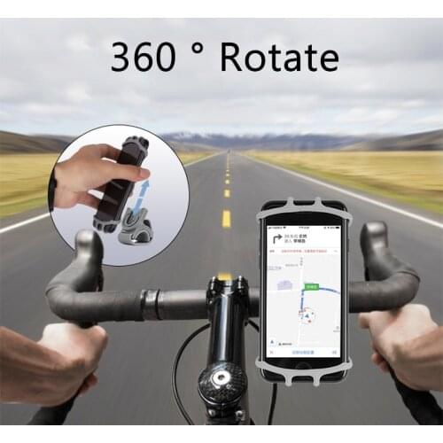 2@# Silica Gel GPS Car Bike Phone Holder Bicycle Mobile Cellphone Holder Motorcycle Suporte Celular Nonmagnetic 360 Rotate