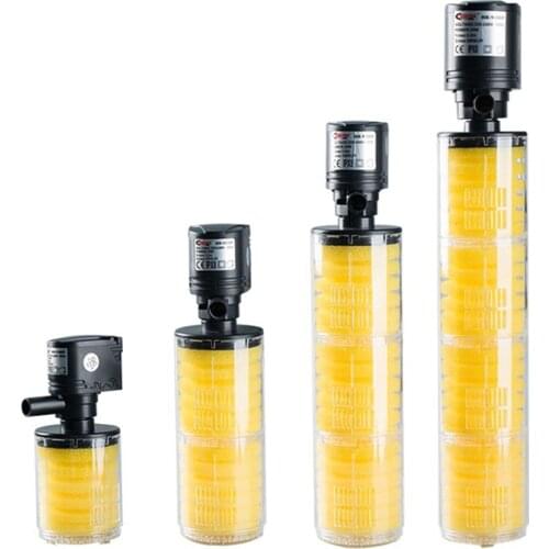 4models for small or big tank, Biological Aquarium Fish Tank Internal Filter, MultiFunction Submersible filter pump Oxygen Spray