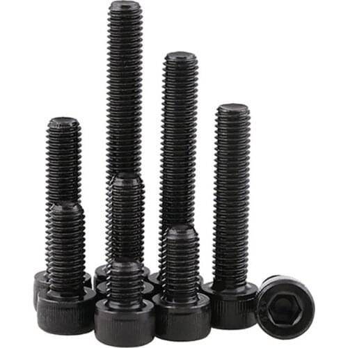 5/10/20pcs Black Socket Cap Bolt 12.9 Grade Inner Hexagon M3 Screws Various lengths Allen