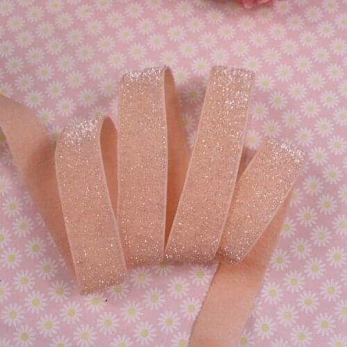 5/8" frosted glitter elastic M-9(10) for accessaries, 150yards/roll