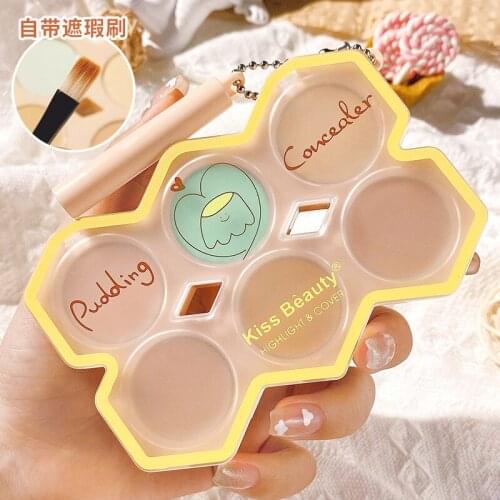 6color Professional Makeup Concealer Powder Palette Contour Face Make Up Corretivo Pores Maquiagem Highlighter Facial Foundation