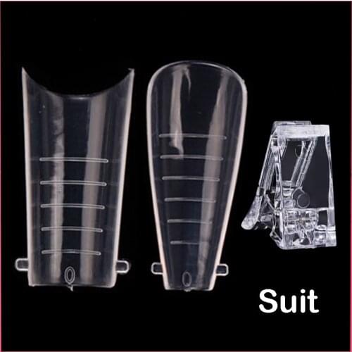 Dual Forms Nail Extension Mold 12 Different Sizes Of Poly Nails UV Gel Form Tool Acrylic Nail Art Mold For Quick Building Molds