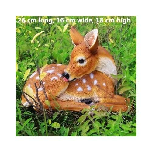 Beautiful sika deer crafts, garden animal ornaments, home living room tabletop decorations, office furnishings