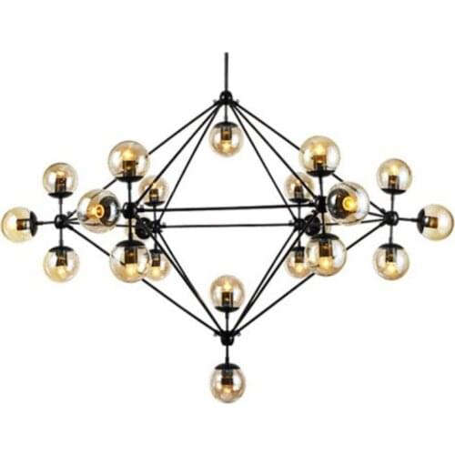 Modern simplicity chandelier 5 heads 10 heads 15 heads 21 heads black Indoor lighting Bedroom / bar/ villa E27