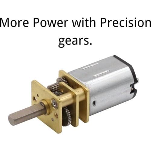 N20 DC 3V/6V/12V Micro Gear Motor with Gearwheel DC Motors Gearmotor 3mm Shaft Mini Metal Gearwheel Geared Motors Electric Car