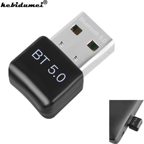 Kebidumei Mini USB Bluetooth Dongle 5.0. receiver portable USB Bluetooth Adapter receiver Wireless for Computer PC Wireless Mous