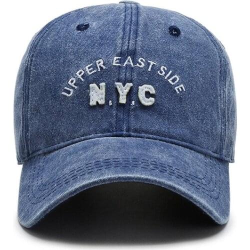 Fashion NYC Letters Baseball Cap Women Men Snapback Hats Bone Hip Hop Trucker Caps Cotton Embroidery Dad Hat