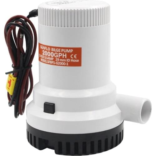 SEAFLO Boat Parts Marine Bilge Pump 12v/24V 2000GPH Submersible Pumps Water Pumps