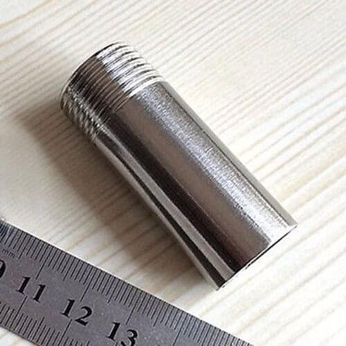 2" BSP male Thread Length 100mm 304 Stainless Steel Pipe Fitting Weld Nipple Coupling Connector for water oil air