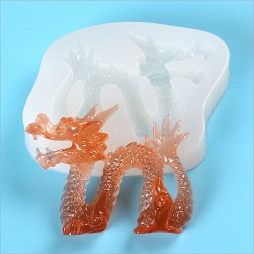 New Transparent Silicone Mould Resin Decorative Craft DIY Cartoon dragon shape Type epoxy resin molds for jewelry making