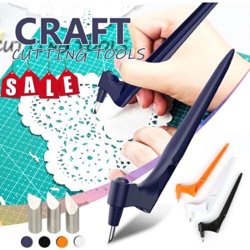Craft Cutting Tools 360 Rotating Blade Paper-Cutter 3 Replace Blade Craft Cutting Knife DIY Art Wear-Resisting Art Cutting Tool