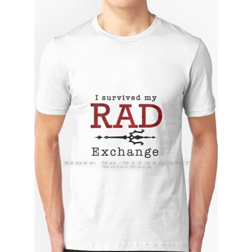 I Survived My Rad Exchange T Shirt 100% Pure Cotton Me Me Shall We Date Otome Game Me Rad Royal Academy Of Diavolo Me Mammon Me