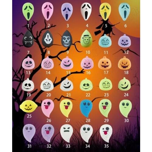 YIYIACE Beauty Blender Halloween Pumpkin Powder Sponge Gets Bigger in Water Cosmetics Beauty Sponge Puff MakeUp Blender