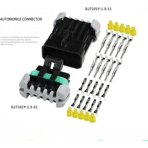 10 Pin 1.5 Series Automotive Waterproof Connector with Terminal DJ7101Y-1.5-11/21 10P