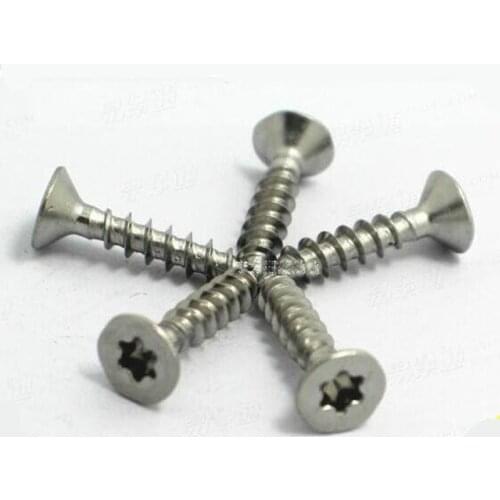 20PCS Stainless Steel Self Tapping Screws Torx Head Meihua Anti-theft Screws M4*16