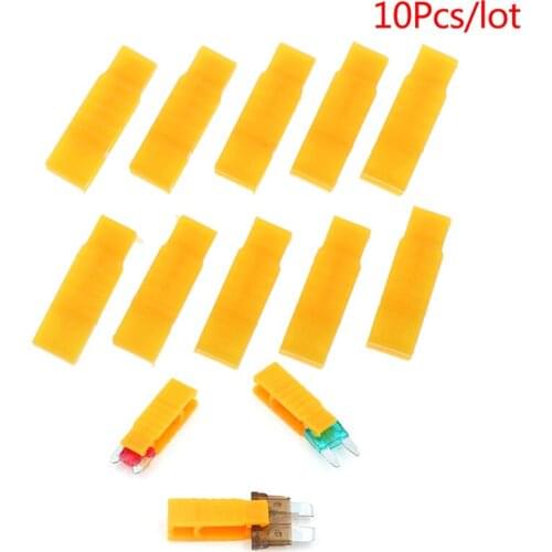 3 * 1cm/1.18*0.39" 10pcs Fuse Clip Tools Car Fuse Traction Automobile Fuse Puller