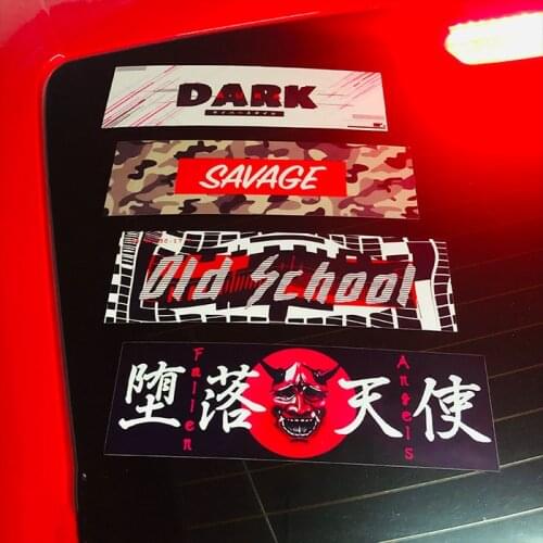 4PCS Car Stickers Guitar Case DIY Decals for Cartoon Diablo OLD SCHOOL Old School Classic Fallen Angel Samurai Camouflage BOX