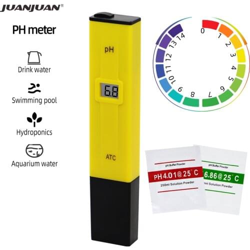 Pocket Pen type Water PH Meter Digital Tester PH-009 IA 0.0-14.0pH for Aquarium Pool Water Laboratory 20%off