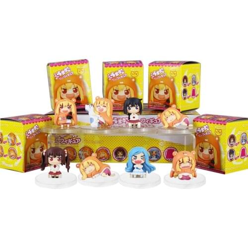 Color bxoed 8pcs/lot Anime Small buried Sankaku Head Himouto! Umaru-chan Umaru Doma PVC Figure Doll toy