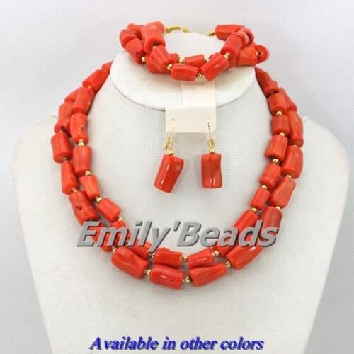 African Beads Jewelry Set Pink Coral Beads Jewelry Set Fashion Nigerian Wedding African Beads Jewelry Set Free Shipping CJ150