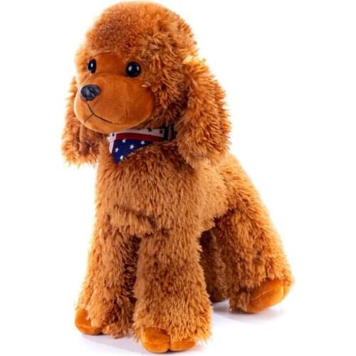 Cute Cartoon Poodle Teddy Dog Children Plush Stuffed Toy Birthday Christmas Gift
