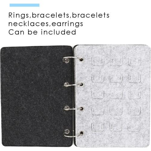 Multi Functional Felt Earrings Storage Rack Multi-layer Ring Necklace Earrings Organizer Jewellery Display Stand home storage