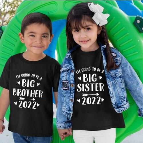 Pregnancy Announcement I'm Going To Be Big Brother / Big Sister T Shirt Kids Announcement Top Sibling Gift for New Baby