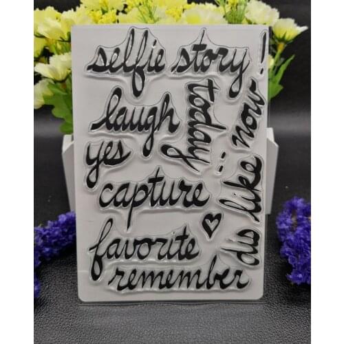 Common words Clear Silicone Rubber Stamp for DIY scrapbooking/photo album Decorative craft A88