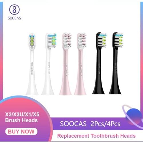 SOOCAS X3 X1 X5 Tooth Brush Head Original Toothbrush Heads Replacement For SOOCARE Sonic Electric Tooth Brush Heads