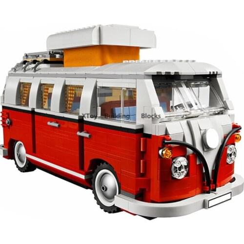 Technic Series Volkswagen T1 Camper Car Van VW Car Model Building Blocks Compatible 10220 DIY Bricks Toys for Christmas Gift