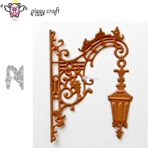 Piggy Craft metal cutting dies cut die mold Street lamp decoration Scrapbook paper craft knife mould blade punch stencils dies