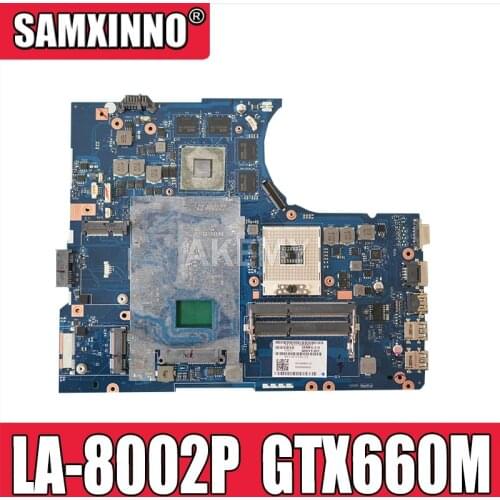 Y580 QIWY4 LA-8002P motherboard For Lenovo Y580 Laptop Motherboard 90001314 GTX660M 2G HM76 DDR3 support i7 Test 100% work