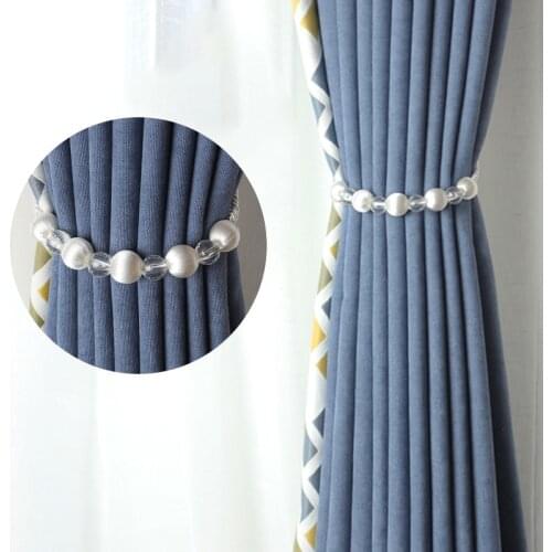 BEL AVENIR 1PCS Bead Curtain Tieback Home Decor Gold Curtain Accessories Holdback Curtains Holder Buckle Rope Room Accessories