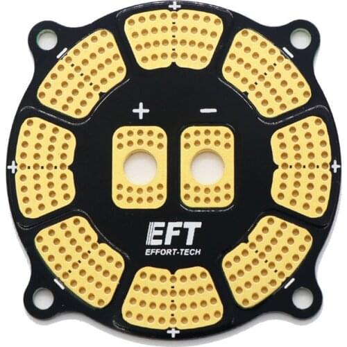 1pcs EFT High Current 200A Multirotor Hub Power Distribution Board PDB 7 oz for 8 ESC Plant Agriculture Drone Fog Machine