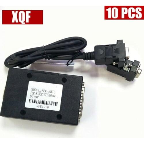 XQF 10PCS RPC-MRIB RIB Interface Programming Box Kit with DB 9 pin Cable For MOTOROLA Two Way Radio / Walkie Talkie