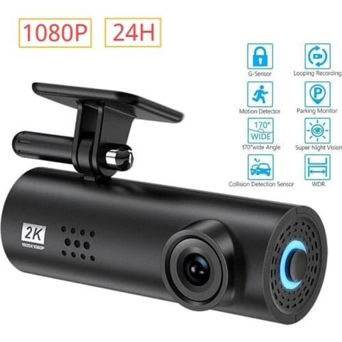 1080p 2K Wide-angle Car Video Recorder HD Night Vision Car Camera Hidden Driving DVR Car Driving Recorder G Sensor