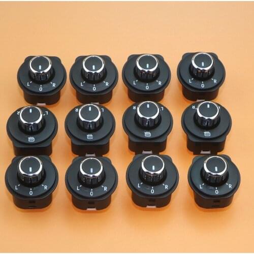 12Pcs High Quility Exterior Rear Side Mirror Switch Adjust Knob For VW Polo 6R 2011-2016 6RD 959 565B 6RD959565B 6RD 959 565 B