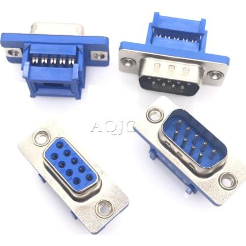 2pcs D-SUB DIDC 9 15 25 Pin DB9 DB15 DB25 DB37 Male Female Head line pressing type connector D SUB DIDC-9P 15P 25P 37P Connector