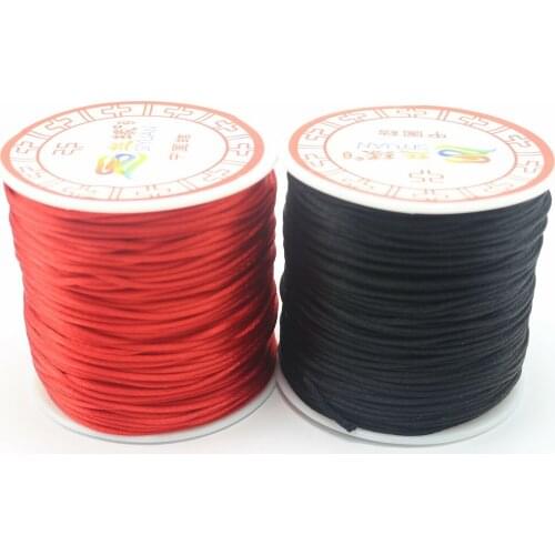 55 Meters Nylon Chinese Satin Silk Knot Cord 1.5mm RATTAIL Thread Necklace