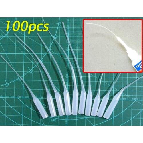 Free Shipping 100PCS Paint/Glue Bottle Cap Catheter Dropper Tool For DIY Tamiya Mini 4WD RC Car Model