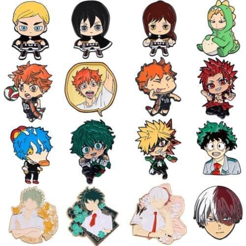 BH1492 Blinghero Anime Jewelry Cute Metal Enamel Pins and Brooches Fashion Lapel Pin Badge Funny Gifts