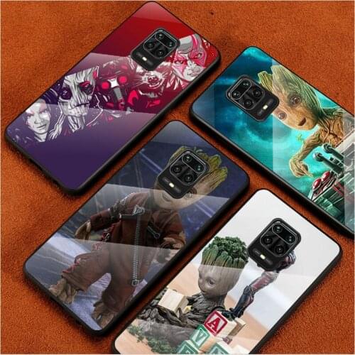 Guardians of the Marvel For Xiaomi Redmi Note 10 10S 9T 9S 9 8T 8 7 Phone Case Tempered Glass Hot New Shell Luxury Cove