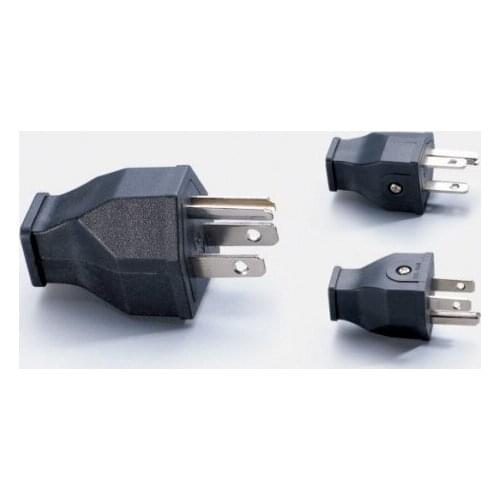 Black copper American Assembled industrial power adaptor plug 15A 125V US male and female Removable wiring plug socket convertor