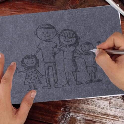 100 Sheets Of Black Graphite A4 Carbon Paper Painting And Tracing Paper Reusable Clear Writing And Painting Accessories