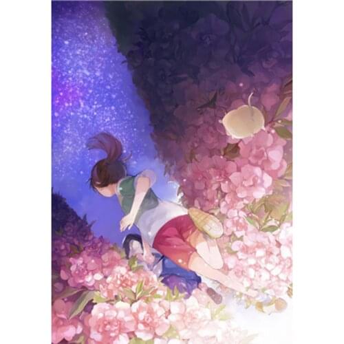 5D DIY Square Round Diamond Painting Hayao Miyazaki Japanese Animation Spirited Away Cross Stitch Kit Mosaic Home Decor WG2193