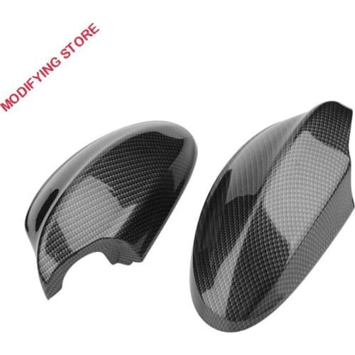 51167205291 51167205292 for Fiber Look Rearview Mirror Caps Car Wing Mirror Cover For BMW F10 5-Series 2011-2013 Pre-LCI