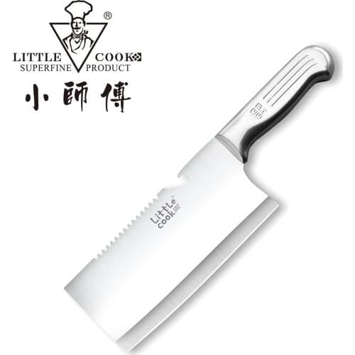 Little Cook Kitchen Chef Knife Multi-function Fixed Blade Sharp Chinese Meat Cleaver Handmade Vegetable cutter Cooking Tools